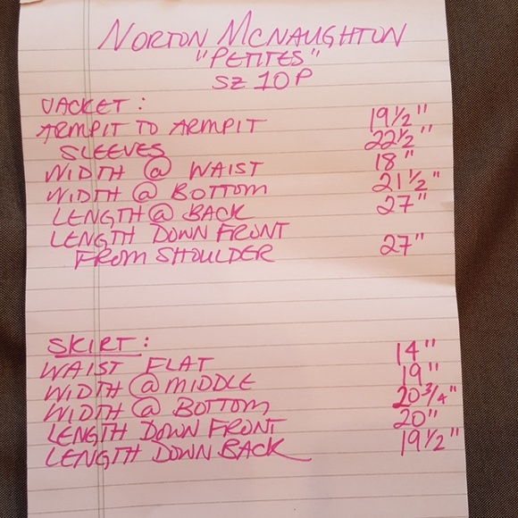 Vintage Norton McNaughton Suit Seperates Neutral Mocha Brown Color Petite 10 - Picture 8 of 8